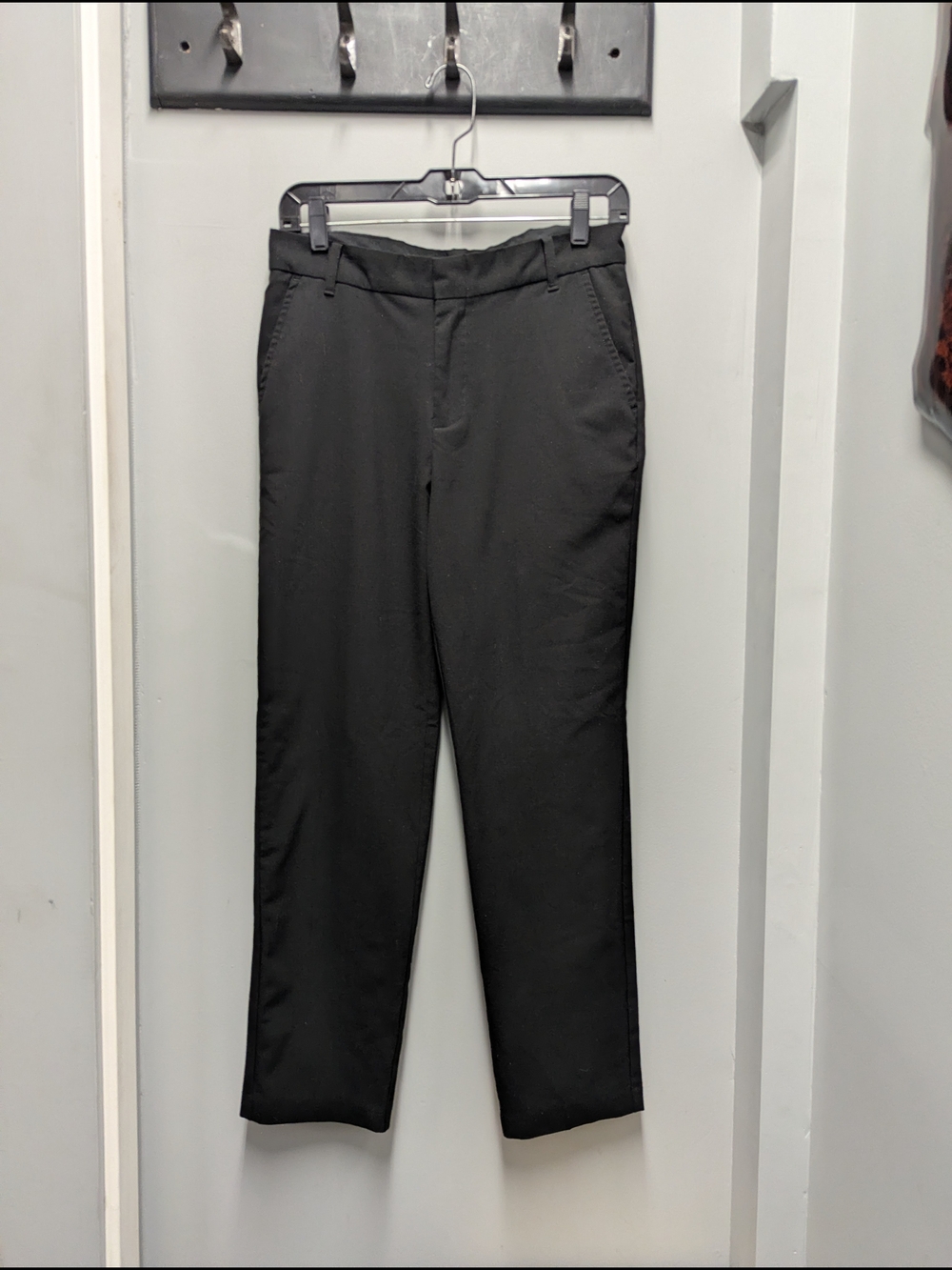 Van Heusen Boy's Black Dress Pants - Tailored Straight Leg